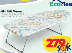 ECO MEE MİNİ ÜTÜ MASASI fiyat ve kampanya bilgisi